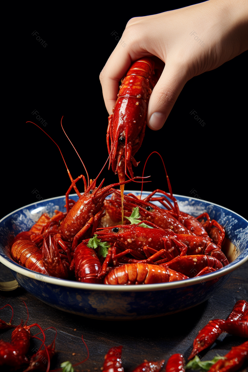 清晰的摄影图高清的图片电商产品拍摄美食美味食物一碗蒜香小龙虾,高清,摄影图,摄影图片,图片大全,摄影图免费下载